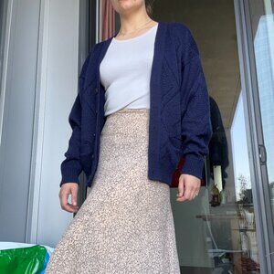 Vintage Cooper Monsieur Navy Grandpa Vest size L